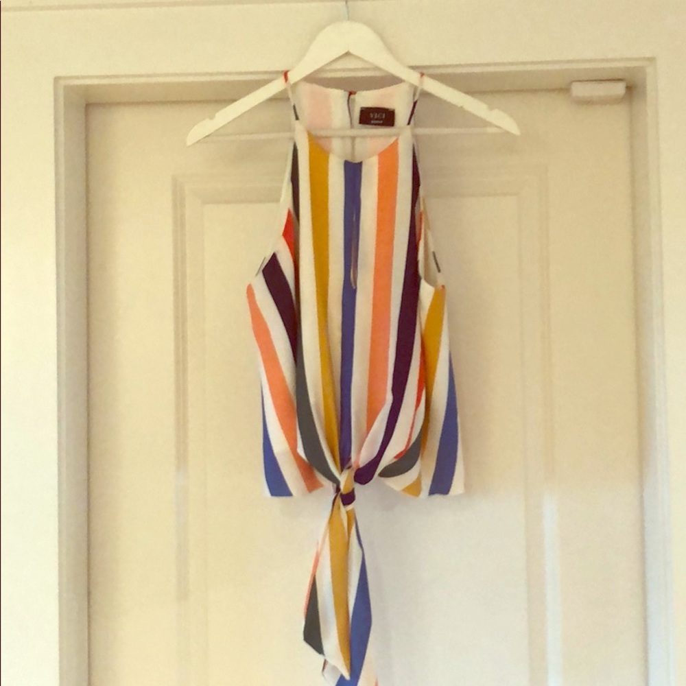 Multi Color Stripe Halter - image 1